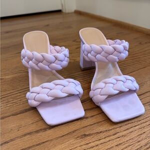 Braided Lilac Women's Heels